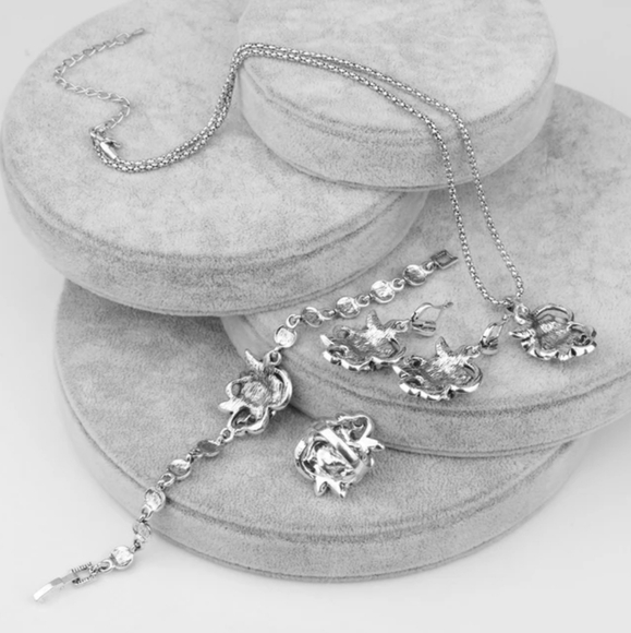 Turkish Vintage Style Jewelry Set forWomen,NEW,4Pcs,Size,8,9,WeddingHandmadeGift - Picture 8 of 8